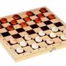 Игра настольная Шашки со 100 клет. доской, деревян.400*210*35