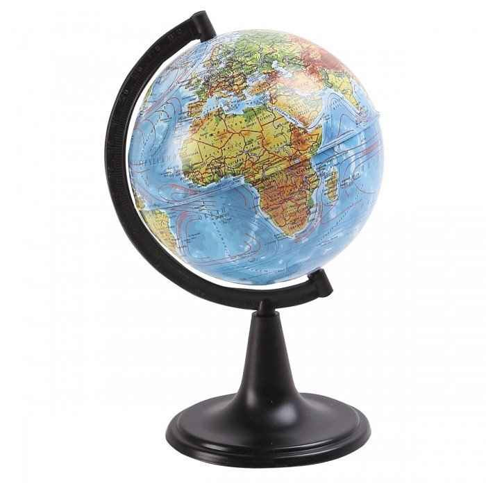 Глобус Земли физический 120мм.Классик