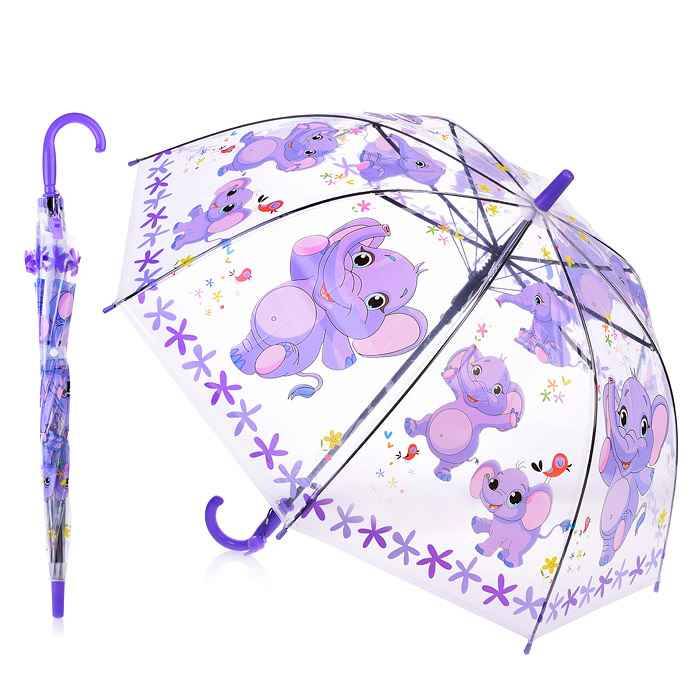 Зонт прозрачный Слоники