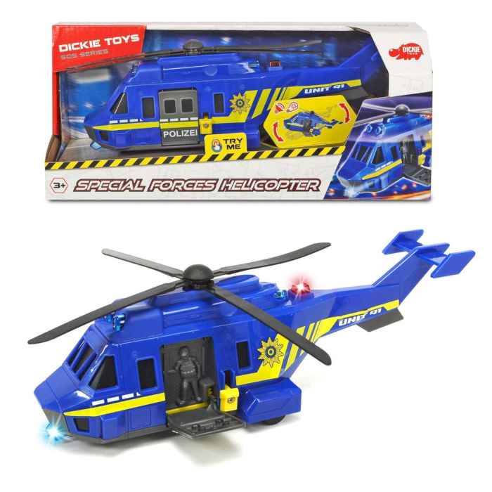 Вертолет полицеский 26см свет звук Dickie Toys