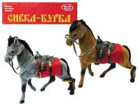 Фигурка лошади флокированная 22 см 3 вида