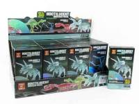 3D DINO LUMINUS люминисцентные динозавры скелеты, 6 видов 24/1