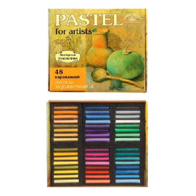 Пастель художественная цветная 48 карандашей мягкая Art Soft