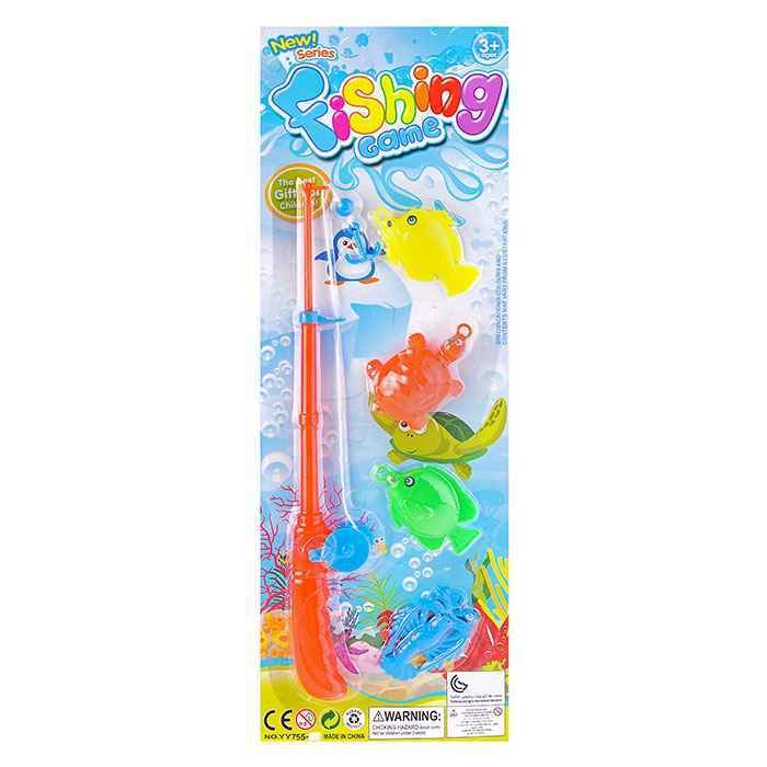 Рыбалка 4 рыбки, с крючком, на карт Рыбалка 4 рыбки, с крючком, на карт