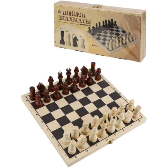 Шахматы деревянные лакированные 290х145 мм