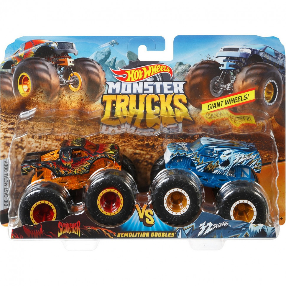 Hot Wheels Монстер трак взаимное уничтожение, 2 машинки