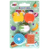 Ластик фигурный Фкусняшки 5 шт
