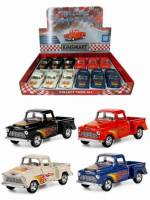 Машина металл 1:32 1955 Chevy Stepside Пикап, раскрашенный, Kinsmart, 1/12