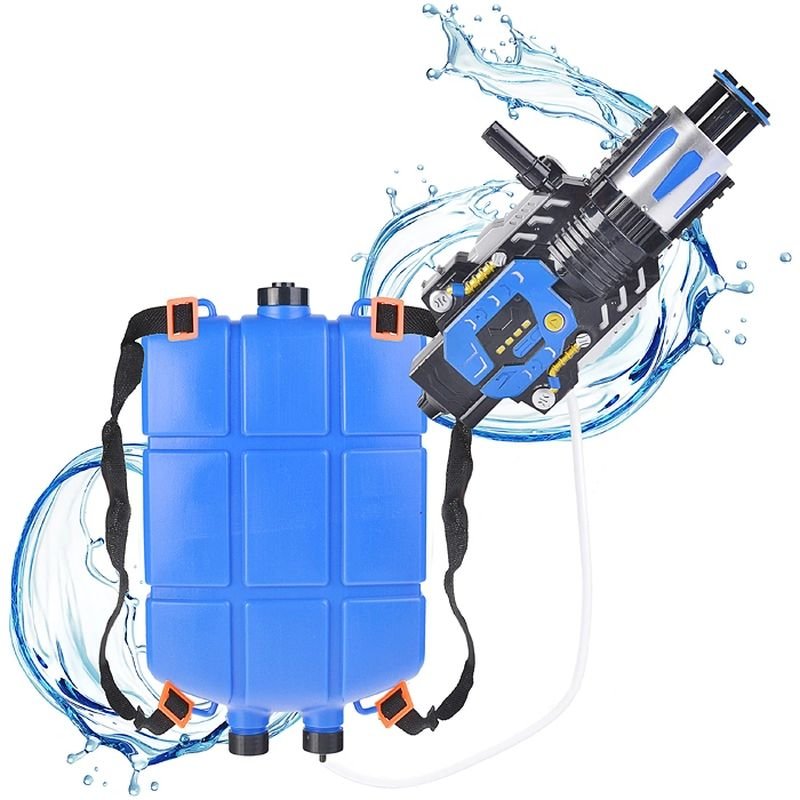 Детский водный пистолет с рюкзаком для воды на батарейках