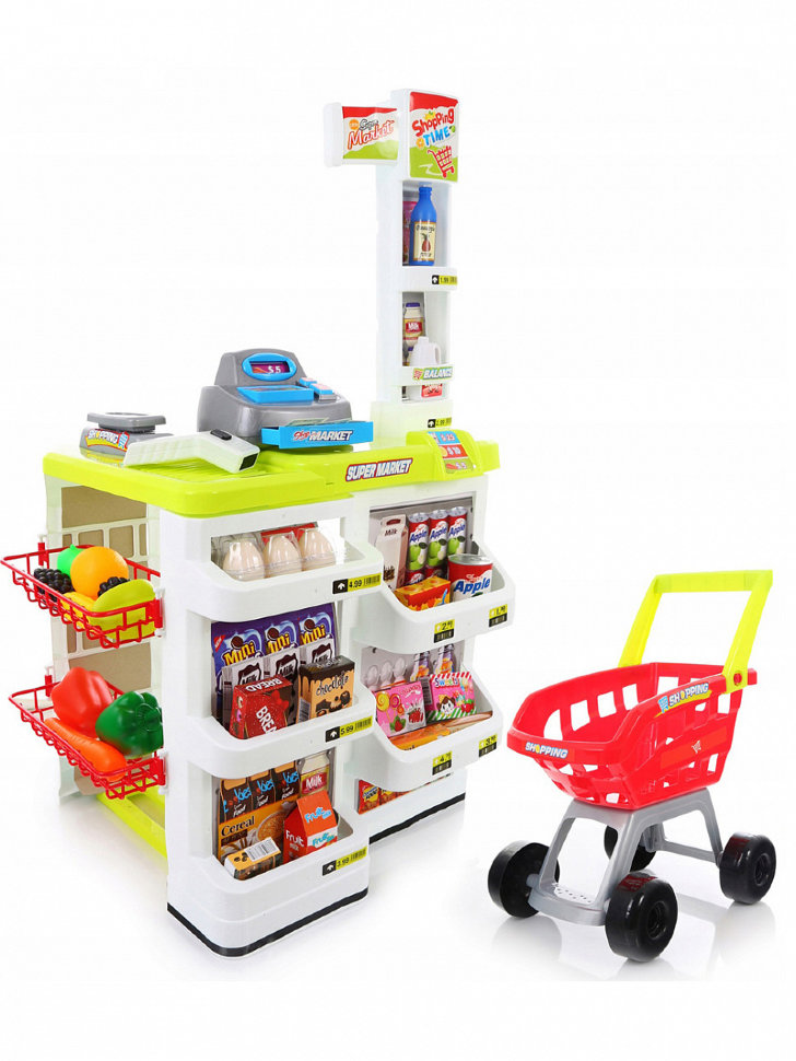 Детский игровой набор Супермаркет с тележкой