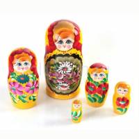 Матрешка 5 в 1 (расписная) цвета в ассорт