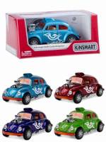Машина металл 1:32 Volkswagen Beetle гоночная раскрашенная в инд. кор.