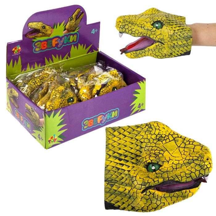 Игрушка-перчатка "Змея", 12шт бокс