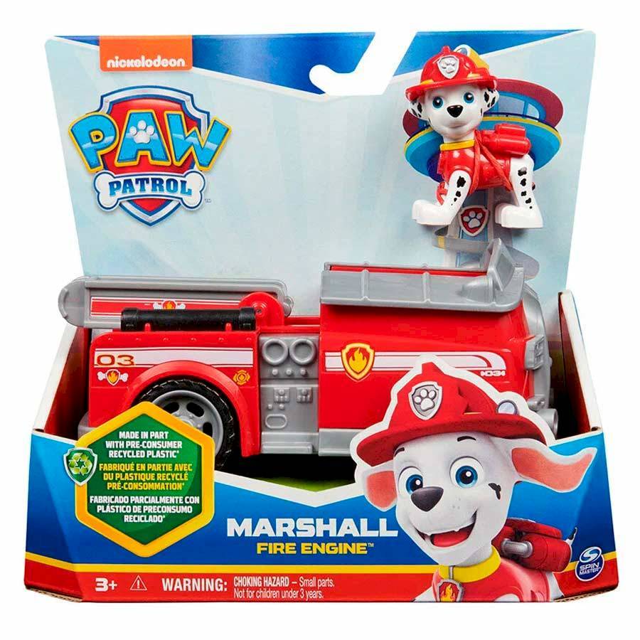 Paw Patrol Машинка с фигуркой Маршалл, 15см