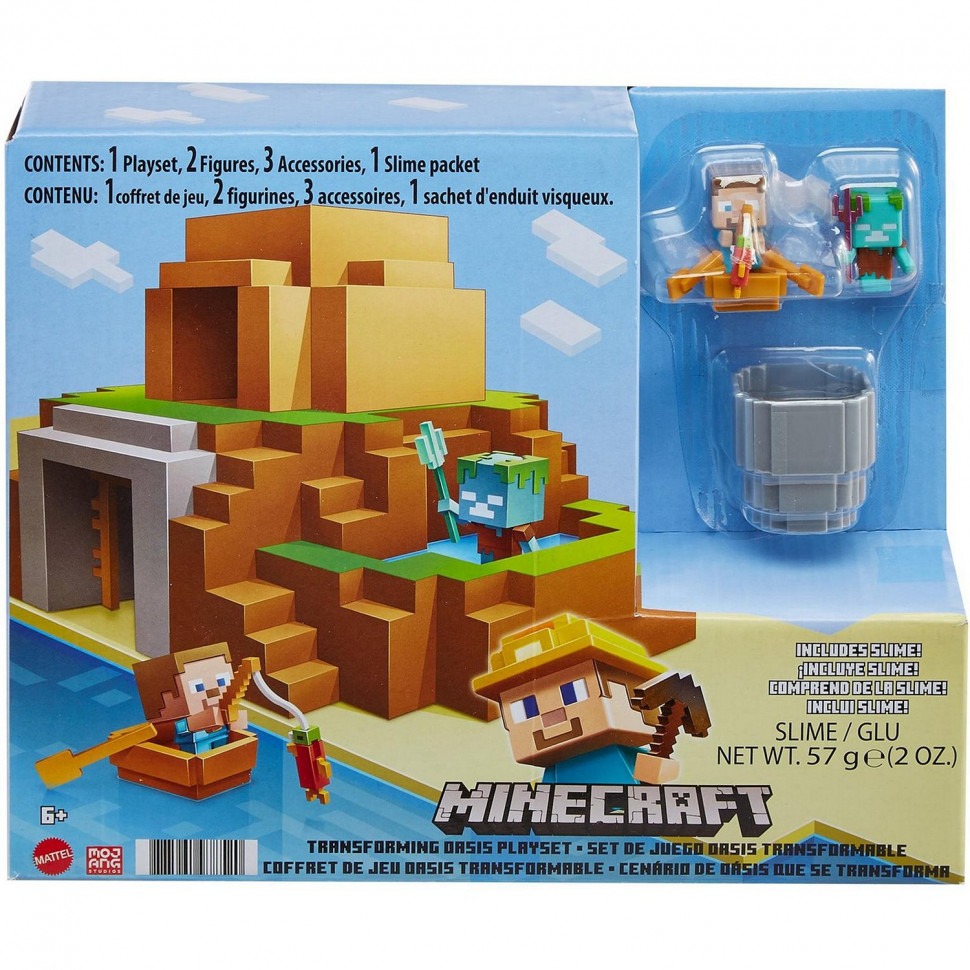 Minecraft Фигурки Игровой набор Трансформирующийся оазис