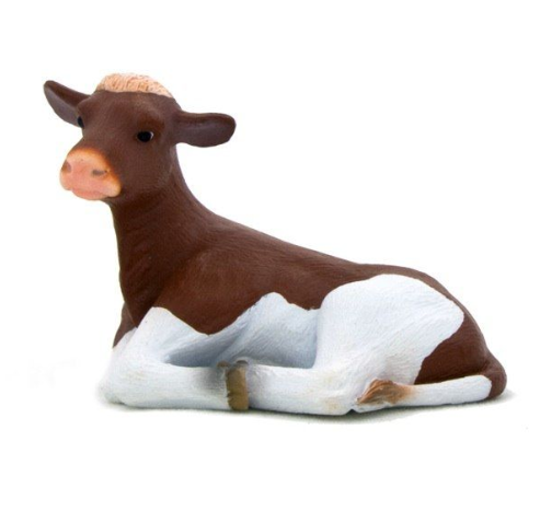 Фигурка животного корова Голштейн теленок Holstein Calf 6 см