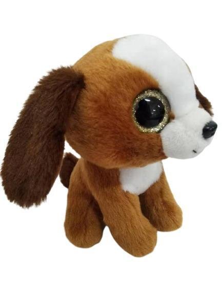 Собачка коричневая 15 см игрушка мягкая