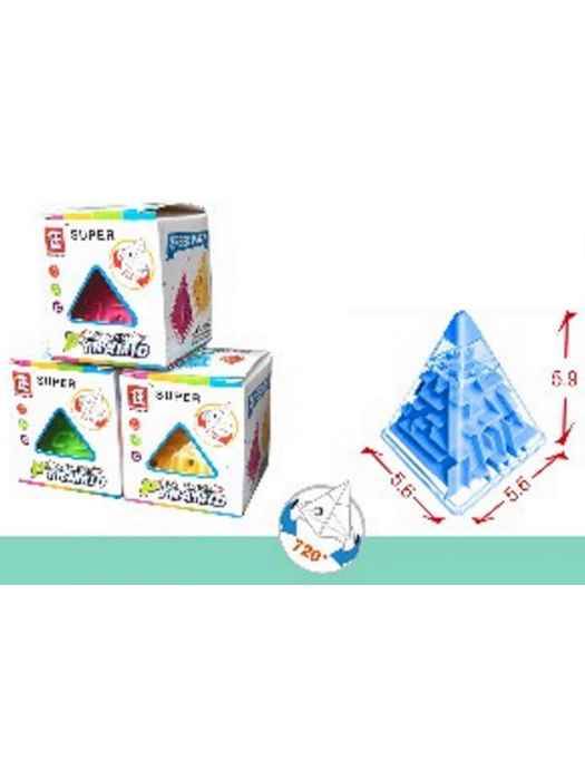 Головоломка Лабиринт в пирамиде 5,6х5,9см в коробке