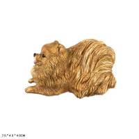 Фигурка Шпиц золотистый 7,5 см