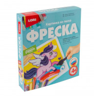 Песочная фреска Единорожка