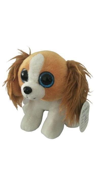 Собачка с пушистыми ушками, 15 см. игрушка мягкая