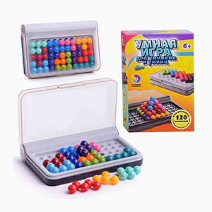 Игра-головоломка "Умная игра для умников и умниц" в коробке