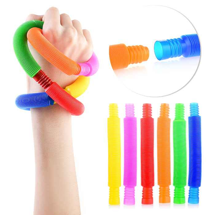 Антистресс трубочки 6 шт, Pop tubes