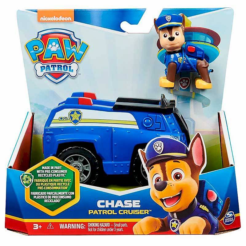 Paw Patrol Машинка с фигуркой Чейз, 15см