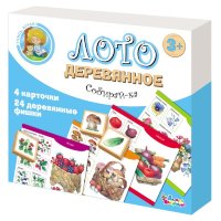 Игра настольная Лото Собирай-ка(дерево)