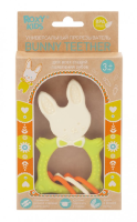 Прорезыватель 3 степени жесткости BUNNY зелёный