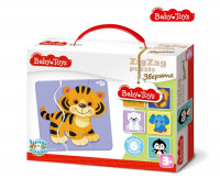 Пазлы-макси зигзаг "Зверята" 18 эл BABY TOYS