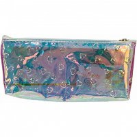 Lukky Косметичка голограф.с объемными сердечками,19х8см