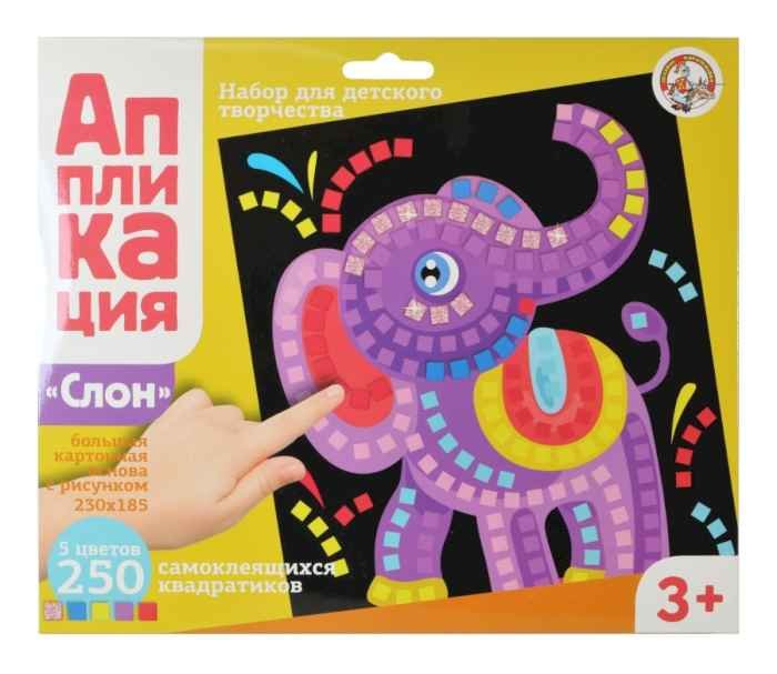 Аппликация Слон (5 цв, 250 эл)