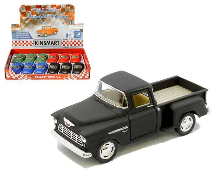 Машина металл 1:32 1955 Chevy Stepside Пикап, матовый Kinsmart