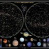 Карта настольная Звездное небо планеты