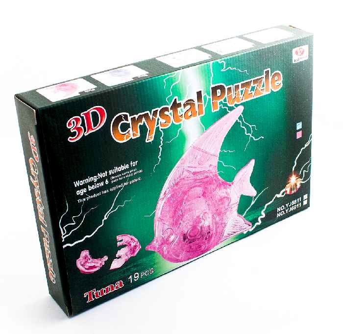 Головоломка 3D Рыбка розовая