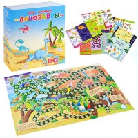 Игра-ходилка Динозавры с карточками