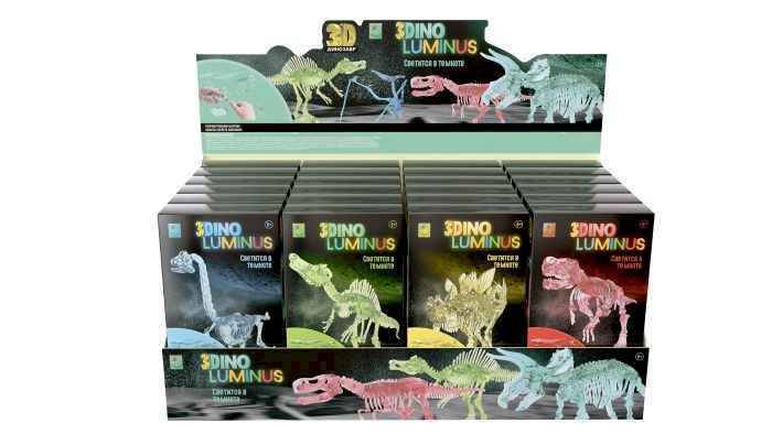 3D DINO LUMINUS люминисцентные динозавры, 6 видов 3D DINO LUMINUS люминисцентные динозавры, 6 видов
