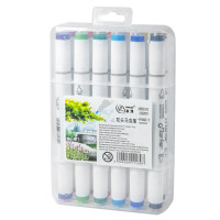 Скетч-маркеры Набор  Art marker 12цв. 2-6мм, двусторонний