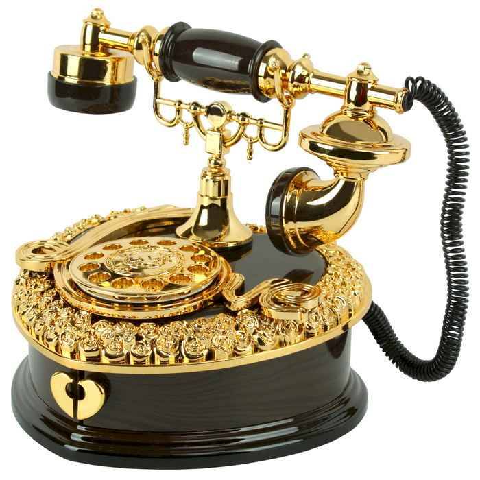 Шкатулка Телефон музыкальная сувенир