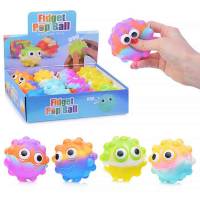 Антистресс игрушка Вирус 2в1 Pop-it+мялка