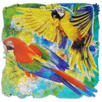 Пазл фигурный ANIMAL Попугай 116 дет  деревянный