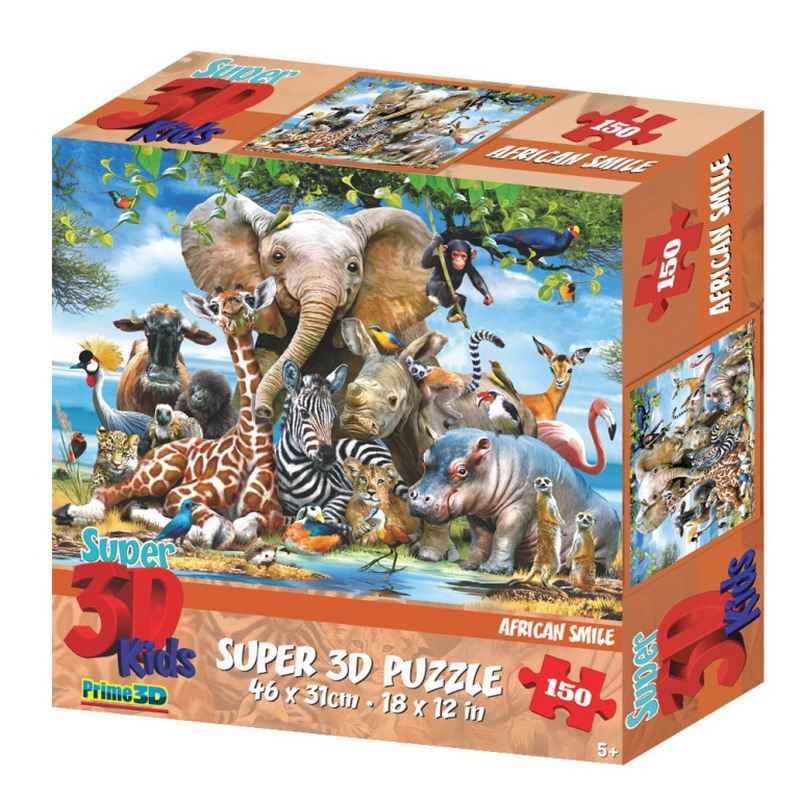 Пазл 3D 150 дет Улыбка Африки