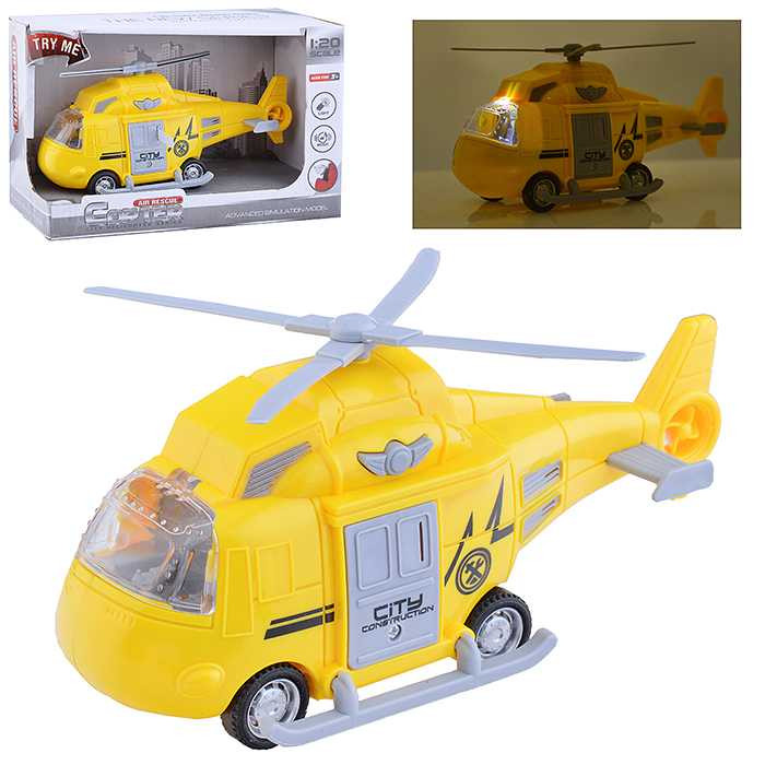 Вертолет инерционный со световыми и звуковыми эффектами